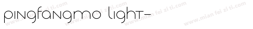 PingfangM0 light字体转换